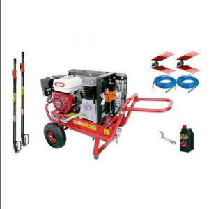 Lisam -  Kit Motocompressore Abbacchiatore Hobby GX 160 2 operatori LM032