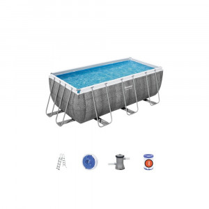 Bestway -  Piscina fuori terra rettangolare Power Steel da 412x201x122 cm