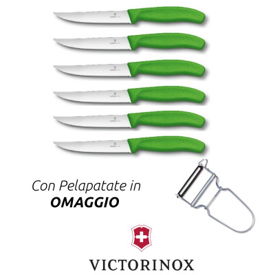 Victorinox Coltello bistecca verde (6 pz)