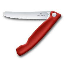 Victorinox -  Coltello tavola ondulato Swiss Classic pieghevole Rosso