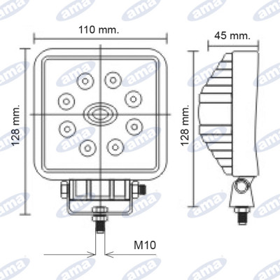 Faro lavoro a led 