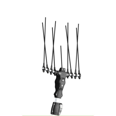 Abbacchiatore elettrico Olivgreen 500 Plus Carbon 12V con batteria a Litio a spalla 
