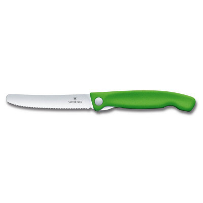 Coltello tavola ondulato Swiss classic pieghevole Verde 